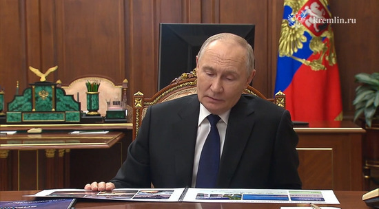 Владимир Путин провёл рабочую встречу с заместителем Министра обороны Анной Цивилевой 