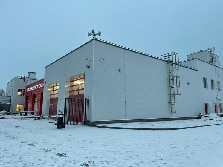 Новое пожарное депо с сауной построили в Парголово