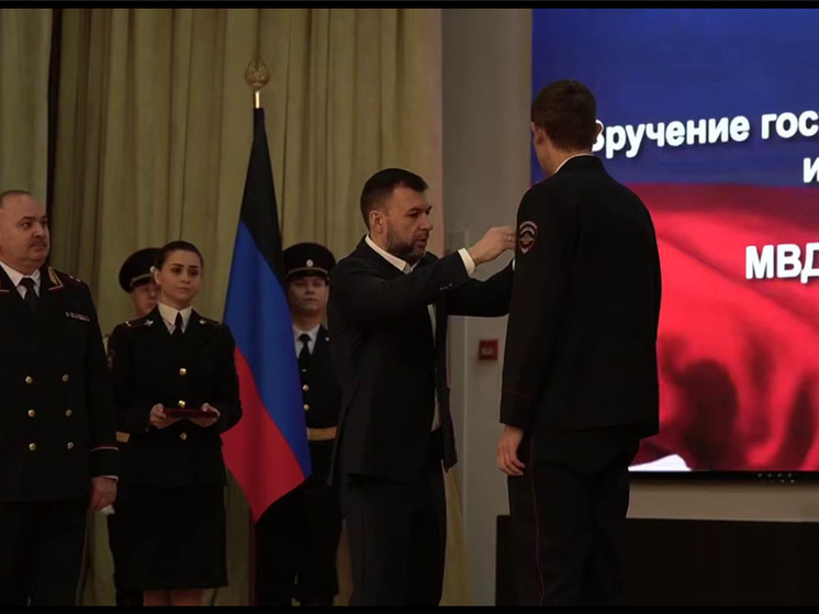 Глава ДНР и министр МВД наградили отличившихся сотрудников правоохранительных органов