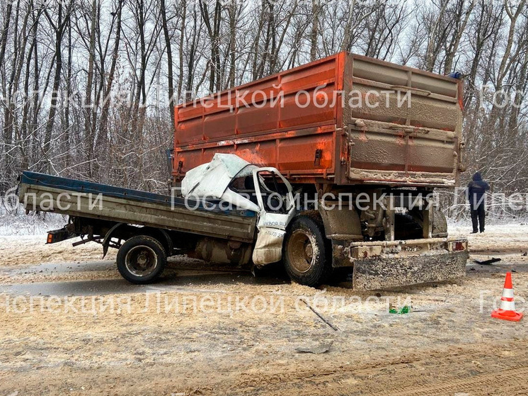 В Липецкой области столкновение грузовика и «Газели» закончилось трагедией