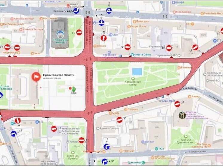 Движение в центре столицы Черноземья перекроют в Новогоднюю ночь