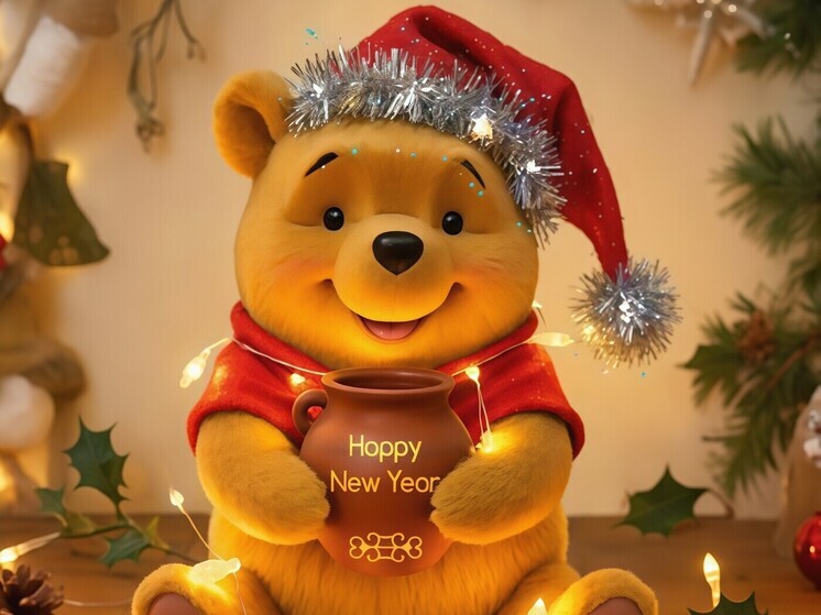 Опубликована подборка ярких поздравительных открыток к Новому году