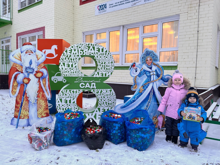 Детсад из орловской деревни собирает крышечки для помощи ребятам с ОВЗ