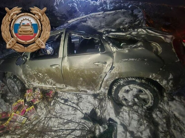 В Татищевском районе опрокинулась иномарка