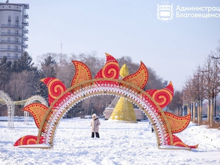 Снежная горка в центре Благовещенска станет единственной в городе из-за проблем с подрядчиком