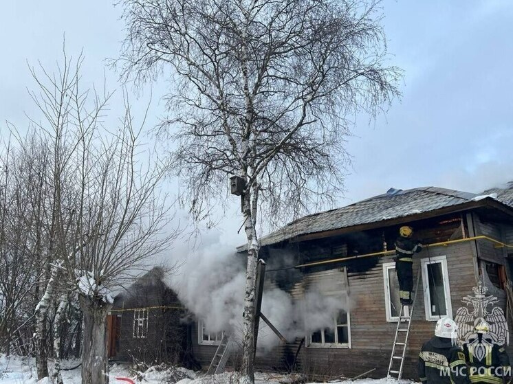 К Новому году сгорел дом в Ивановской области