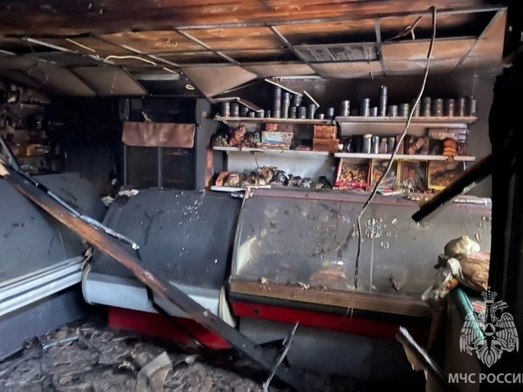 В Тейковском районе сгорел магазин