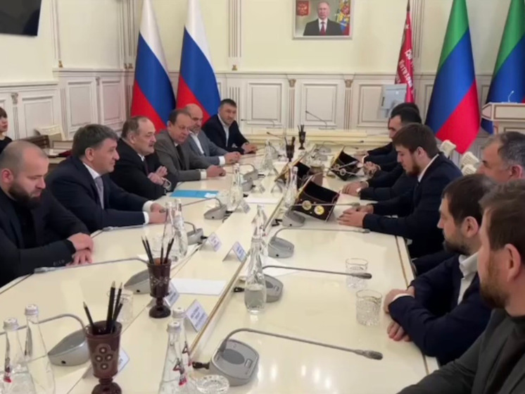 Глава Дагестана встретился с чемпионами мира по боксу