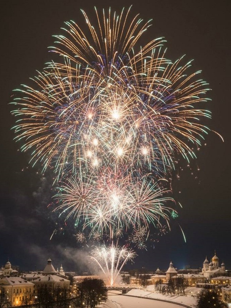 Псковичей вновь порадуют новогодние фейерверки: определены безопасные зоны для запуска