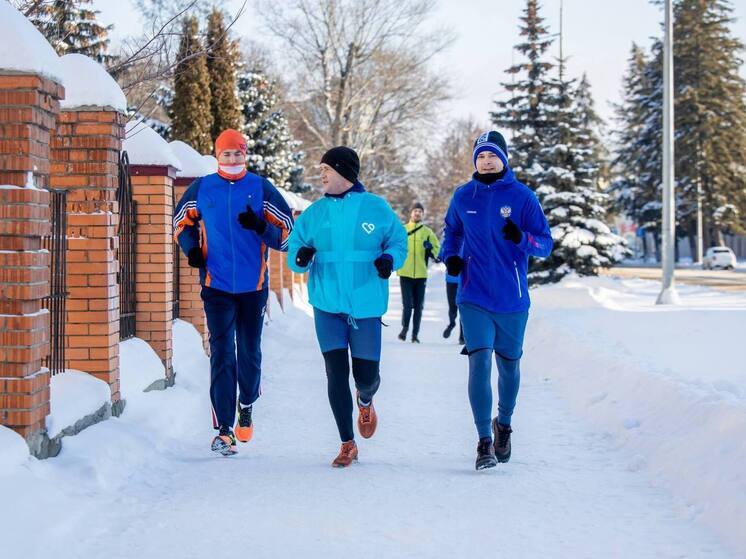 Глава Ельца Жабин начал 2026 год с совместной пробежки