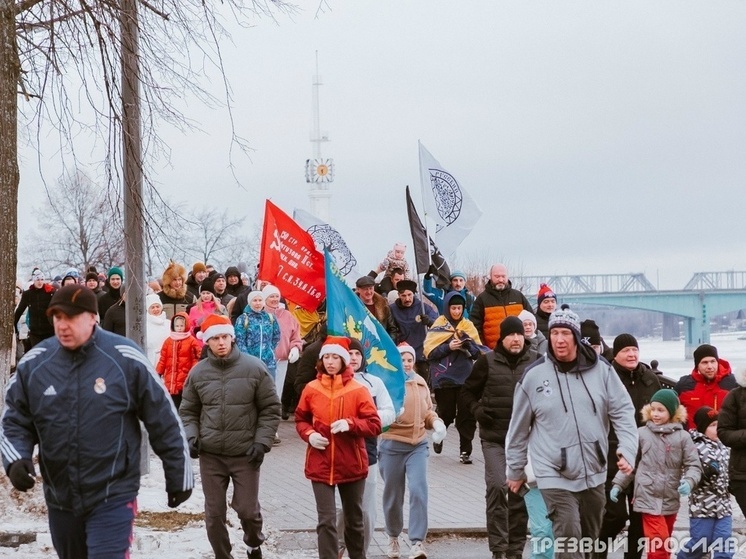 В Ярославле прошла новогодняя Трезвая пробежка