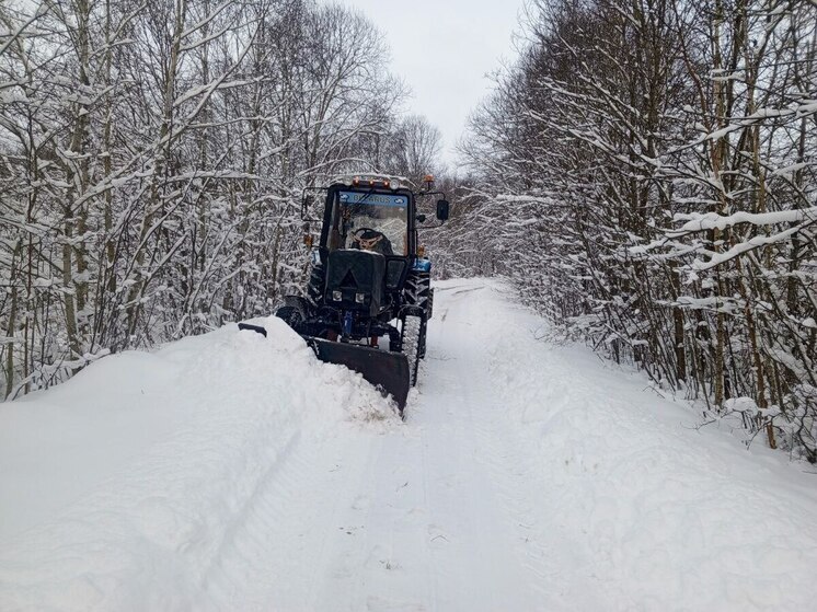 Чистка дорог в плановом режиме продолжается в Локнянском округе