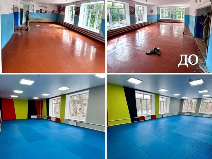 В омской спортшколе завершился ремонт раздевалок и спортзалов
