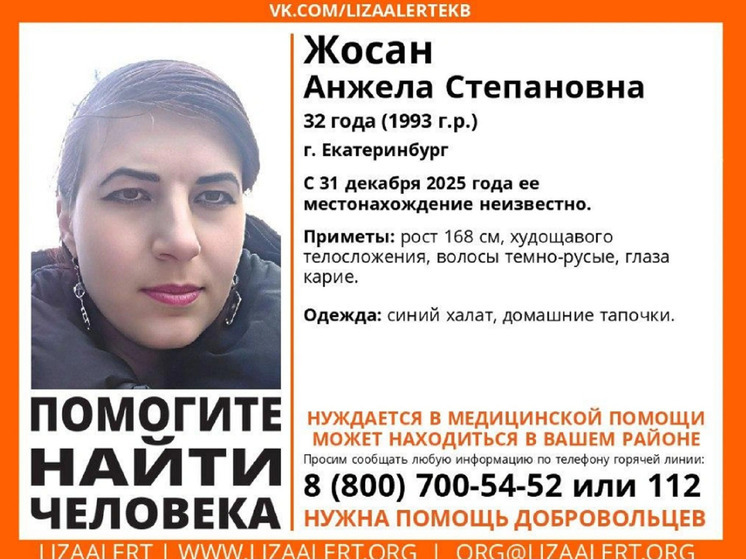 В новогоднюю ночь в Екатеринбурге пропала женщина