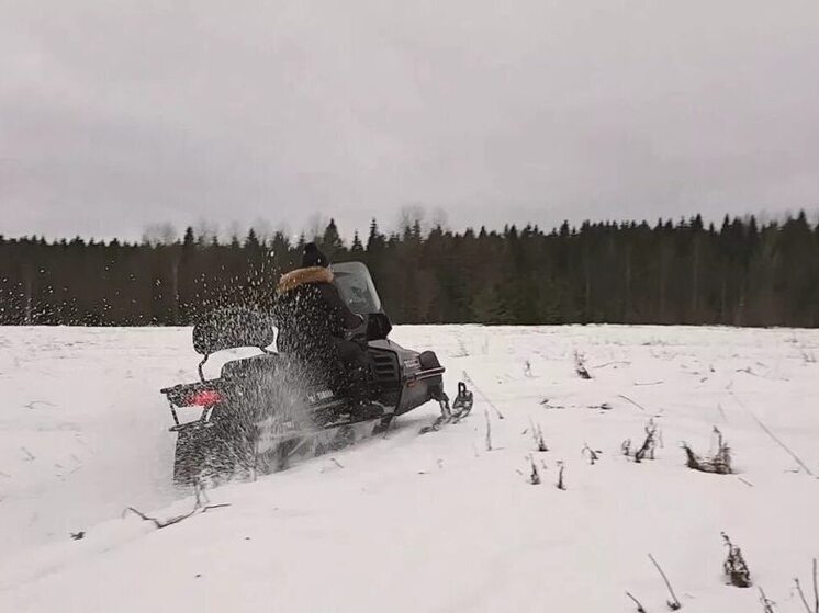 Ночью в Башкирии двое мужчин застряли в поле на снегоходе