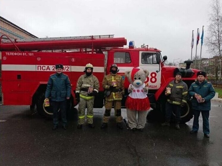 Сотрудники МЧС Ленобласти провели благотворительную акцию для детей