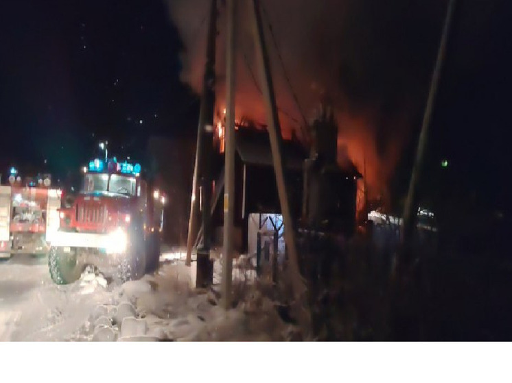 На пожаре в Пудоже погиб человек