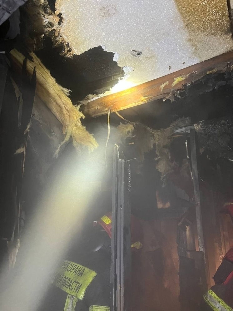 В Оленегорске в СНТ «Ягельный бор» загорелся дачный дом