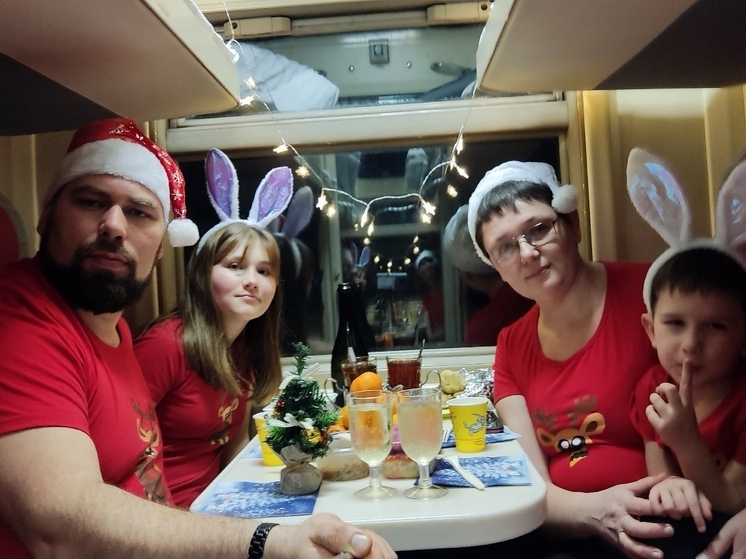Россияне поделились, как встречали Новый год в поезде