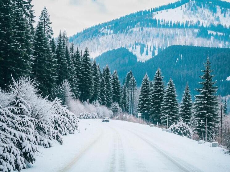 В Дагестане опровергли информацию о блокировке машин на заснеженной трассе