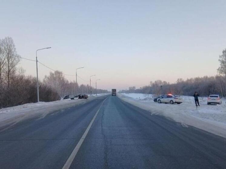 Четыре человека пострадали в аварии на трассе под Новосибирском