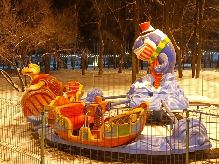 В парке Маяковского из-за холодов не будут работать аттракционы