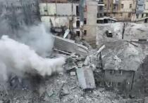 В сети появились кадры вчерашнего взрыва в центре Харькова