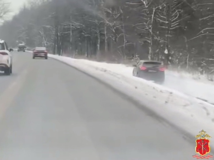 Невнимательная петербурженка проехала по тротуару в Приморском районе