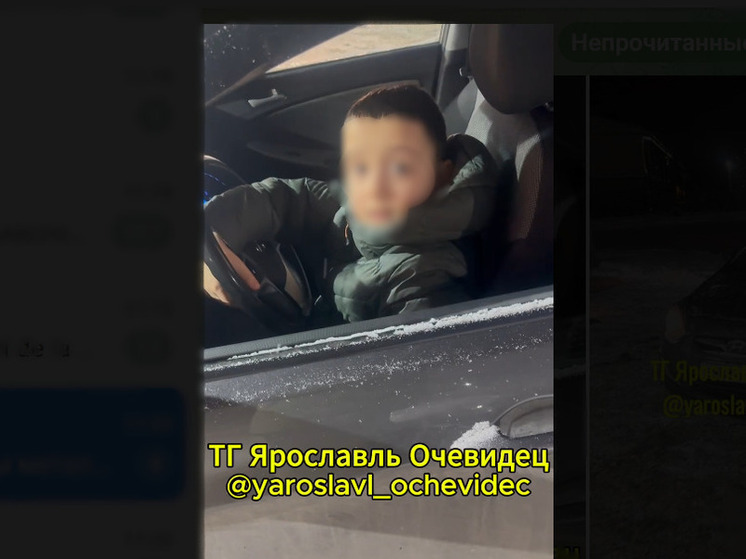Жительница Ярославля засняла 10-летнего ребенка за рулем иномарки