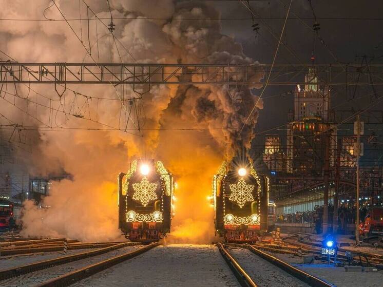 «Поезд Деда Мороза» продолжает свое сказочное путешествие: 4 января сказочный состав прибудет в Псковскую область