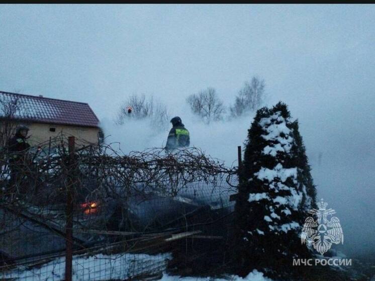 В частном секторе Гатчинского округа горели дом, баня и хозпостройка