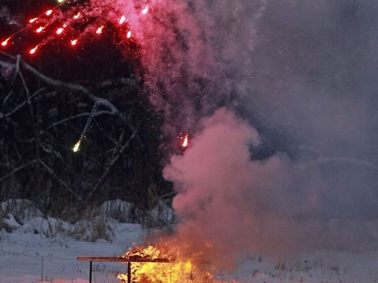 Мужчина устроил пожар возле главной елки города