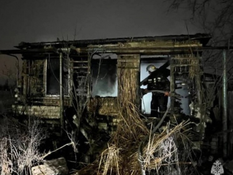 В Волгоградской области при пожаре в доме погибла женщина
