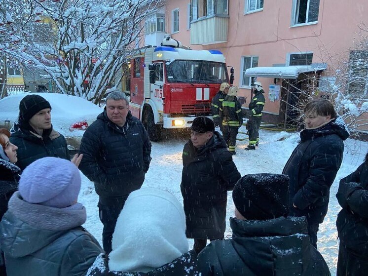 Илья Беспалов прибыл на место пожара в доме на Сурикова в Туле
