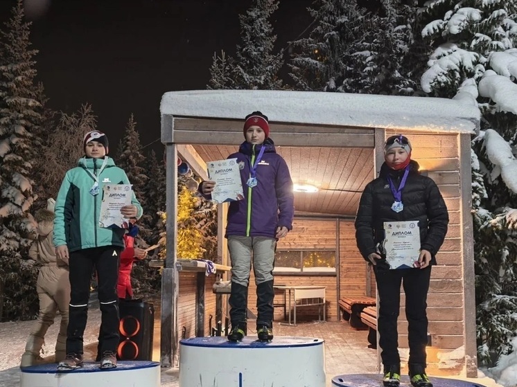 В «Новогодней гонке» приняли участие ученики школы №1 Нарьян-Мара