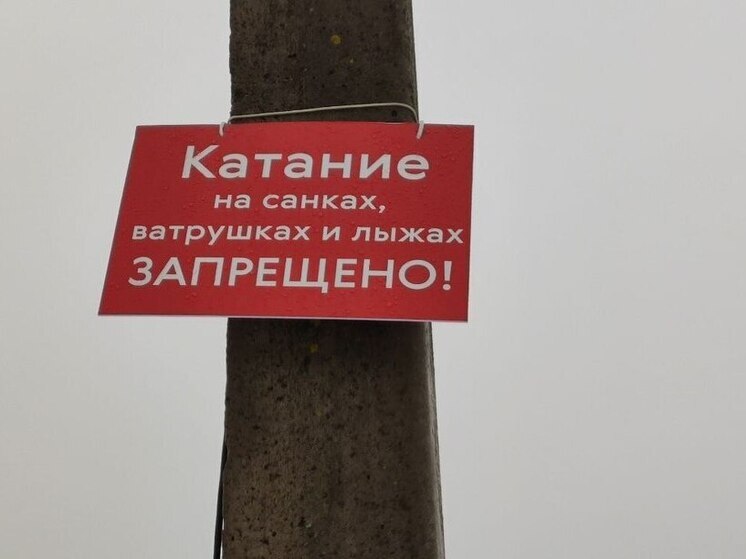 Новгородцев призвали использовать специальные трассы для катания на санках