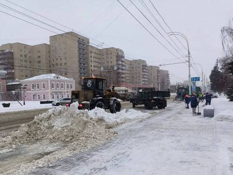 Снежная осада: все службы Тамбова мобилизованы на борьбу со стихией