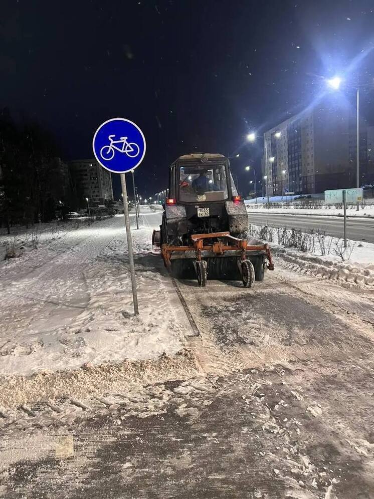 Коммунальные службы Пскова работают в праздничные дни, обеспечивая порядок на городских улицах