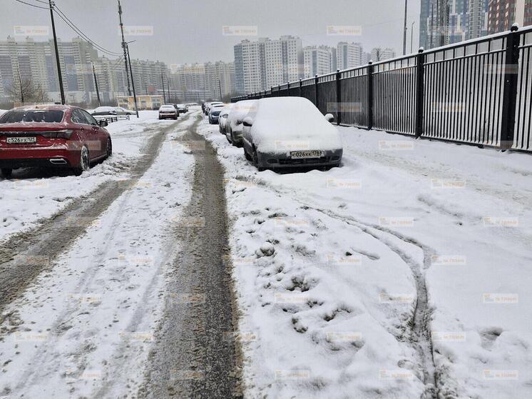 Петербуржцы сигналят о проблемах с уборкой снега в Красносельском районе