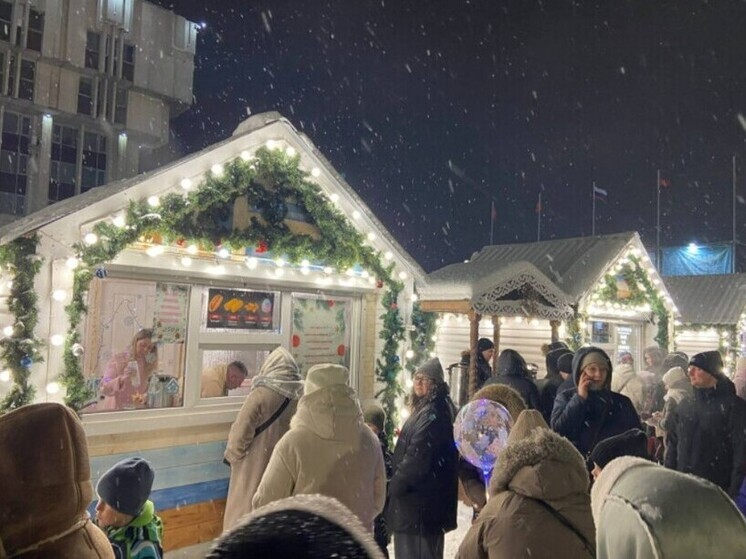 Новогодняя ярмарка на площади Ленина в Туле открыта до 11 января