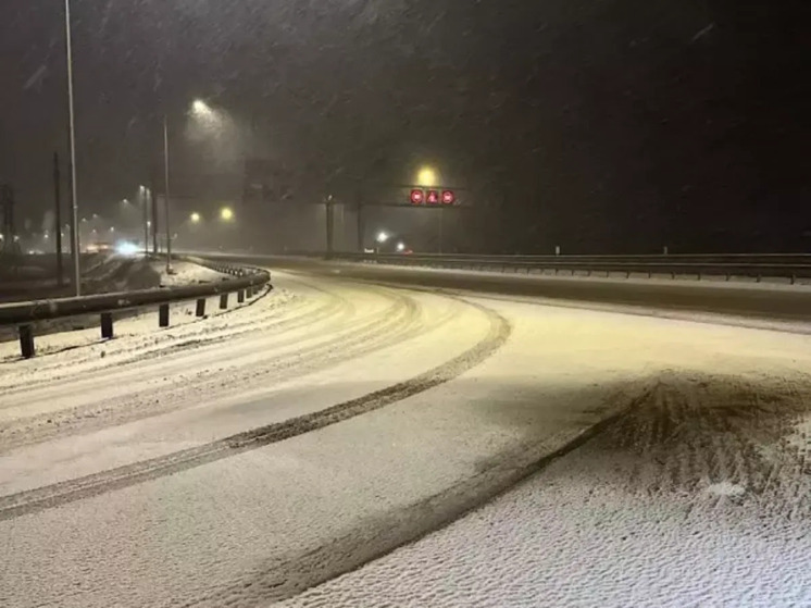 В Ростовской области прогнозируют сильный снегопад на трассе М-4 «Дон»