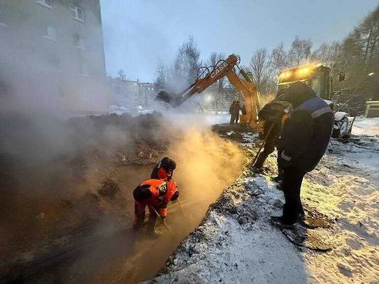 В Чебоксарах завершены ремонтные работы на теплотрассе