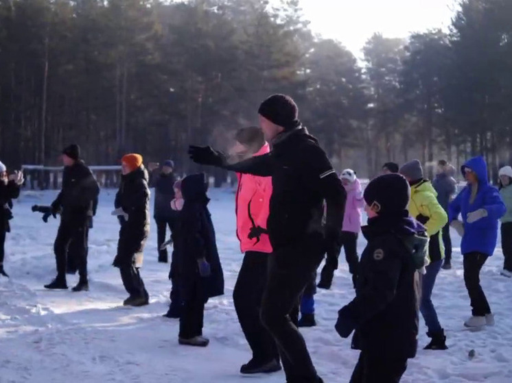 «Снежная зарядка» прошла в Чите