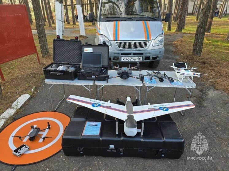 Курские спасатели начали использовать новый разведывательный дрон «Заря-1»