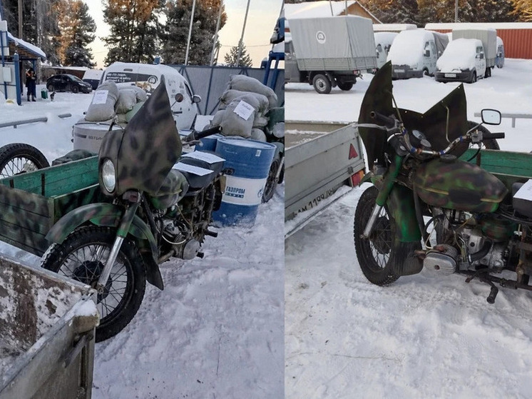 Томичи собрали и отправили на передовую два мотоцикла-«санитара»
