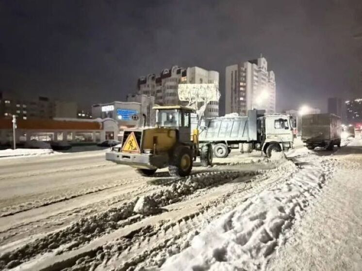 Ночью Уфу от снега очищали 171 спецмашина и 50 рабочих