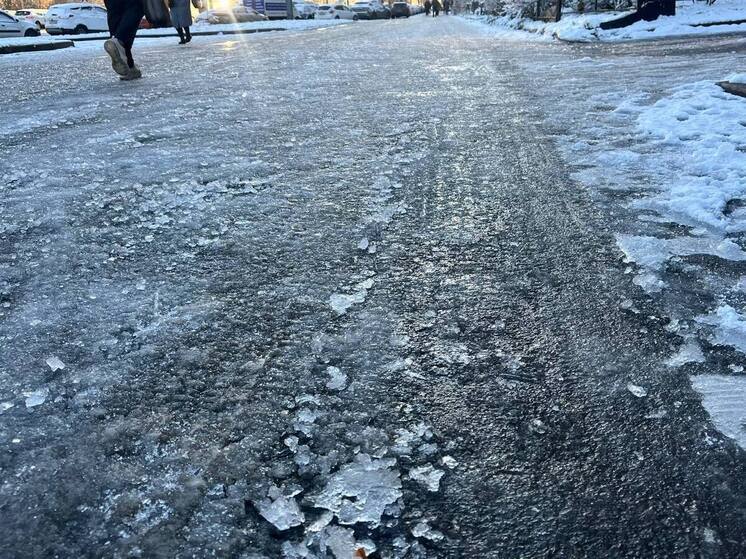 Жители Выборга потребовали убрать реагенты с улиц