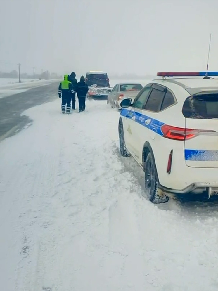 Пензенские автоинспекторы выручили замёрзшего водителя на федеральной дороге