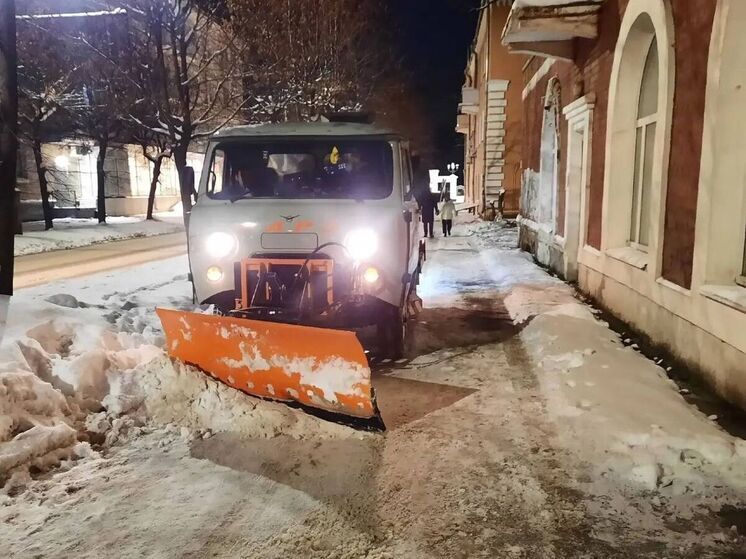 В мэрии Рязани рассказали о ночной уборке снега