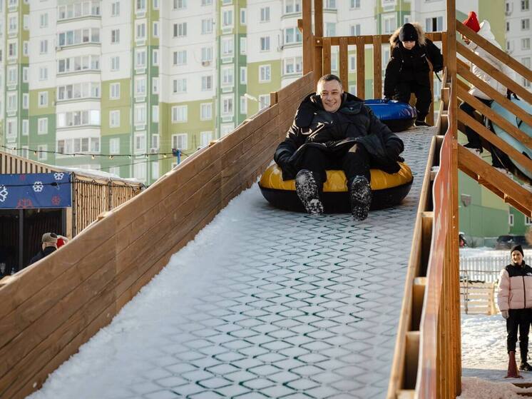 Александр Хинштейн протестировал тюбинговые трассы в Курске